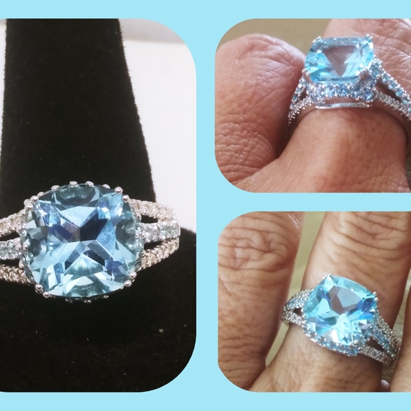 Amazing aquamarine ring - Picture 1 of 1